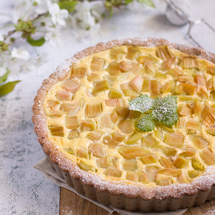Rhabarber-Vanille-Tarte