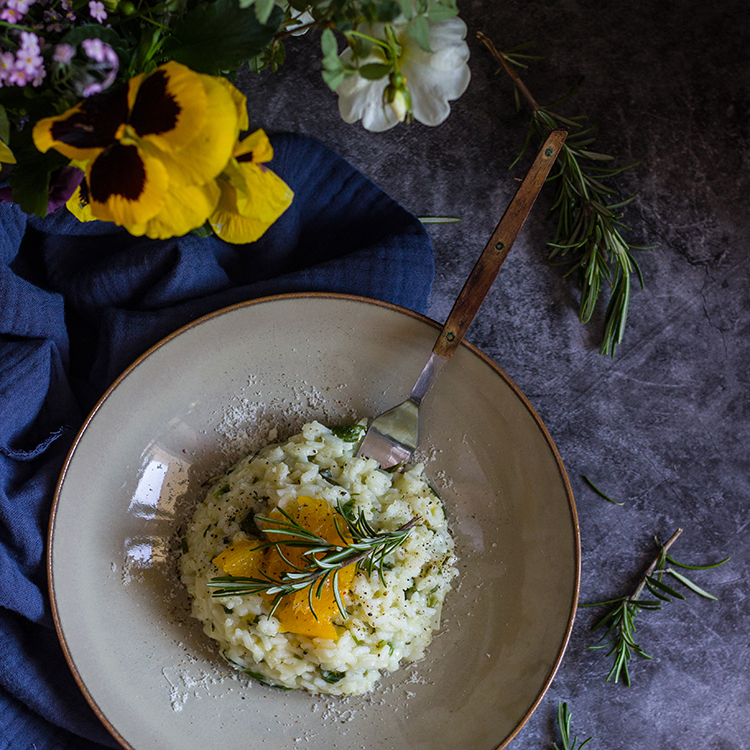 Kräuter-Orangen-Risotto