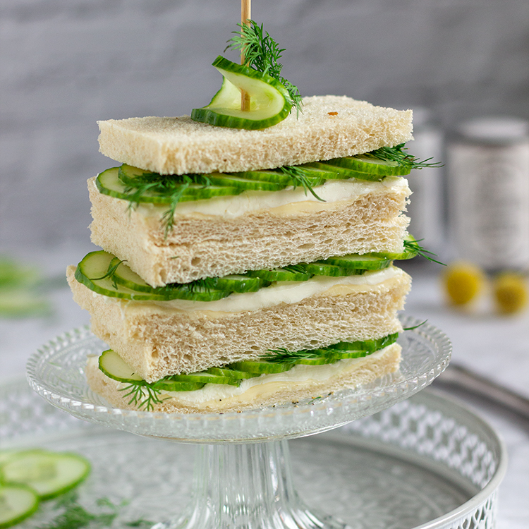 Britische Gurkensandwiches