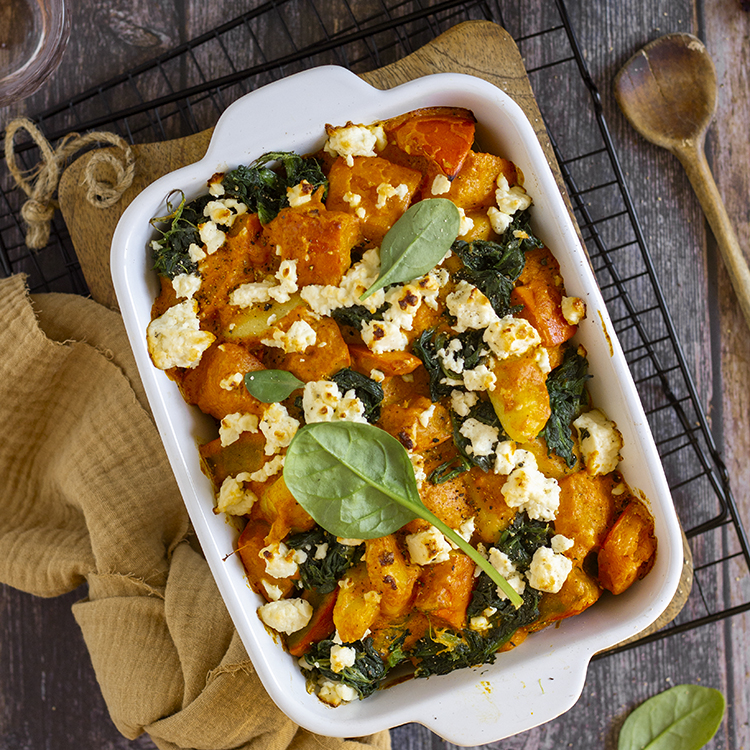 Kürbisauflauf mit Gnocchi